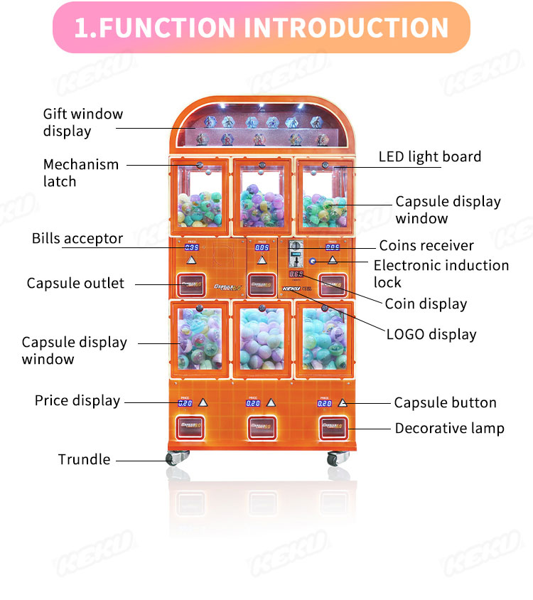 Toy Machine Cap Capsule Machine Capsule Toys Machine 6.0 - KeKu Tech