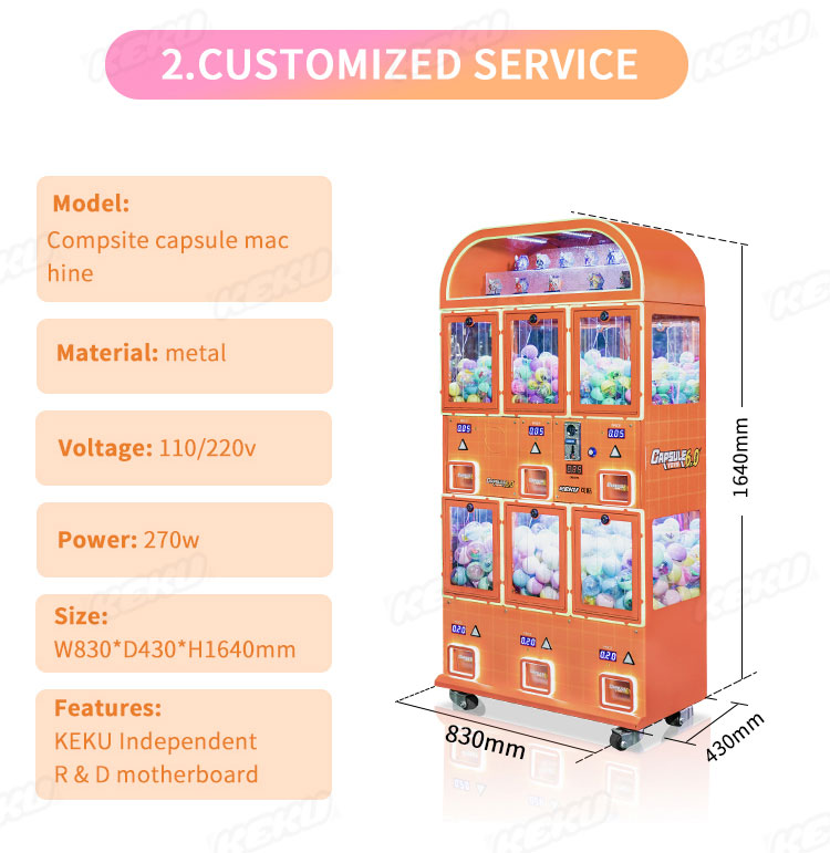 Toy Machine Cap Capsule Machine Capsule Toys Machine 6.0 - KeKu Tech