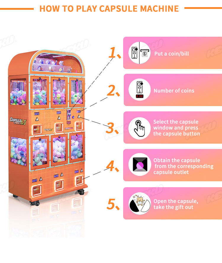 Toy Machine Cap Capsule Machine Capsule Toys Machine 6.0 - KeKu Tech