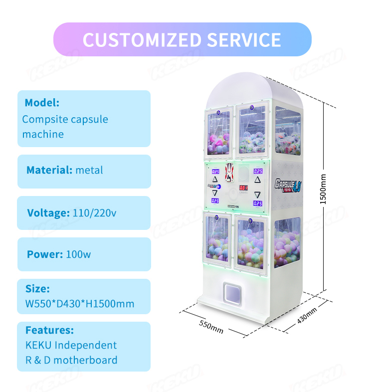 Toy Machine Cap Capsule Machine Capsule Toys Machine 4.0 - KeKu Tech
